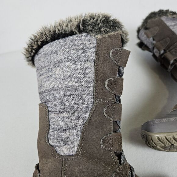The North Face Women's Nuptse Purna Boot Size 7 Waterproof Faux Fur Winter Suede - Picture 14 of 16